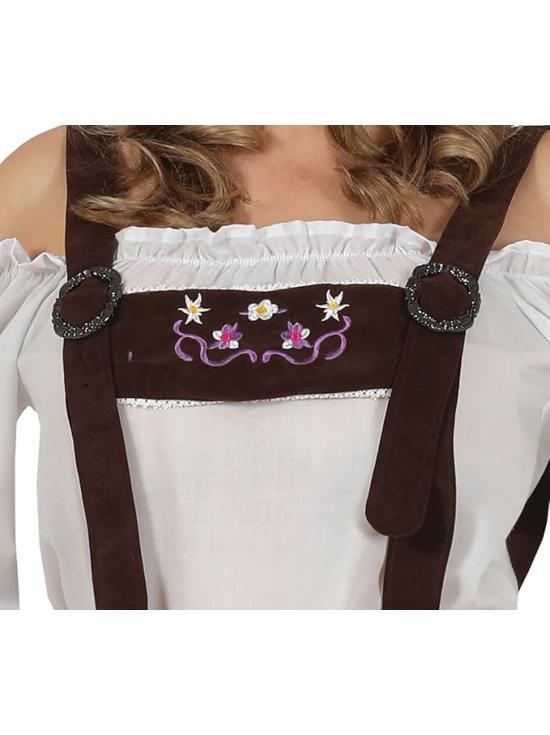 Traje bávaro com calças premium para mulheres