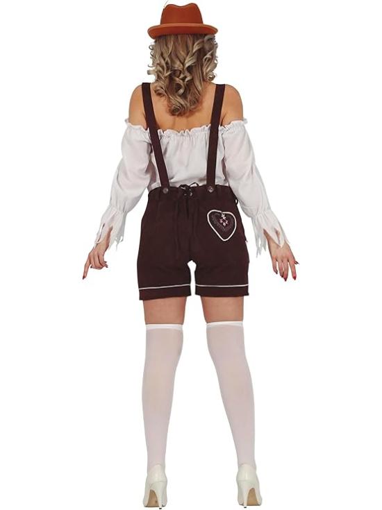 Traje bávaro com calças premium para mulheres