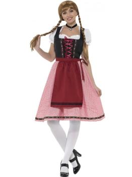 Traje longo e elegante da Baviera para mulher