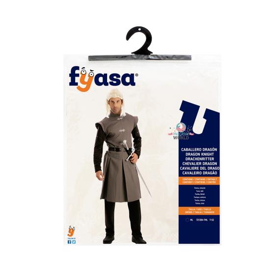 Fantasia de Cavaleiro Dragão Masculino - Estilo Medieval Épico