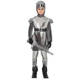 Fato de cavaleiro medieval com armadura para criança