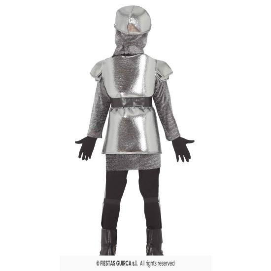Fato de cavaleiro medieval com armadura para criança