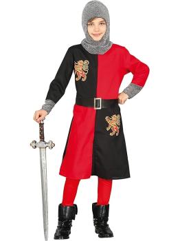Fantasia infantil de cavaleiro medieval **