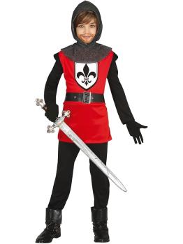 Fato medieval da corte do rei para criança