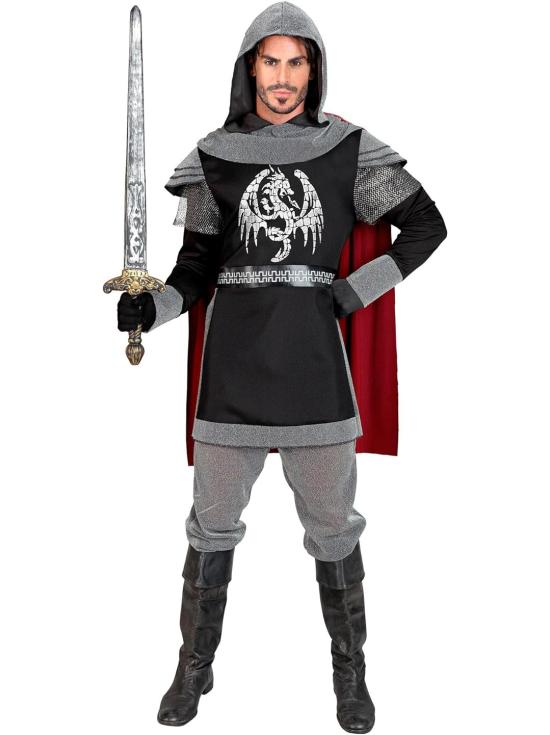 Fantasia adulta medieval de cavaleiro das trevas