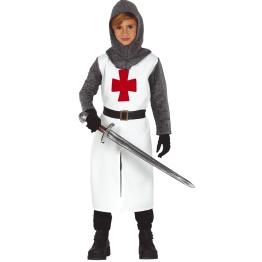 Fantasia de Cavaleiro Templário para Meninos, Cruzado Medieval, Carnaval
