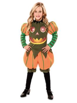 Fantasia de abóbora de Halloween para menina