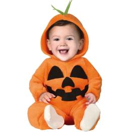 Fantasia de abóbora de Halloween para bebê
