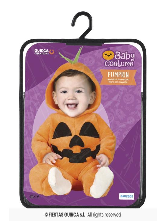 Fantasia de abóbora de Halloween para bebê