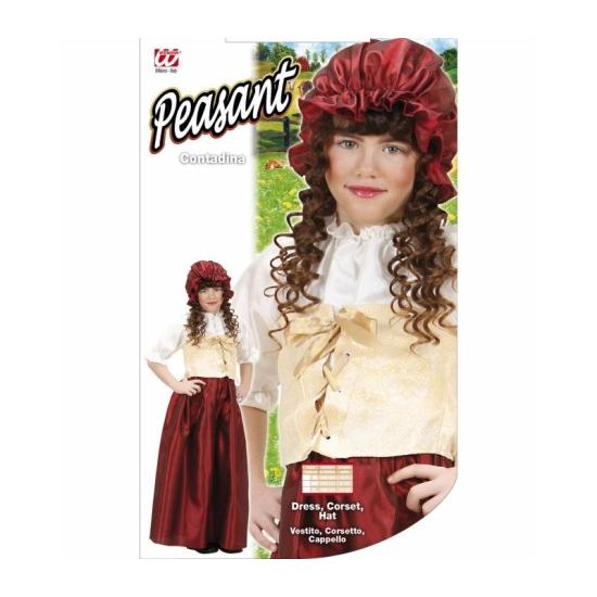 Fato de estalajadeiro medieval ou camponês para menina Fato de estalajadeiro medieval ou camponês para menina