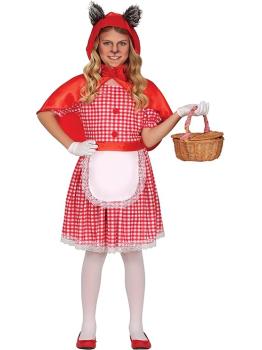 Fantasia de Chapeuzinho Vermelho para Crianças – Vestido, Capa e Avental