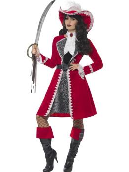 Disfraz de Capitana Garfio mujer