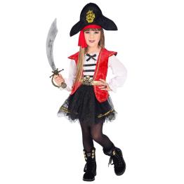 Fato de capitão pirata para menina