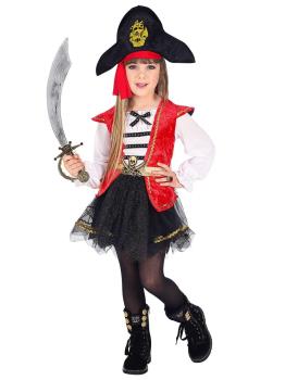 Fantasia de Capitã Pirata para Meninas
