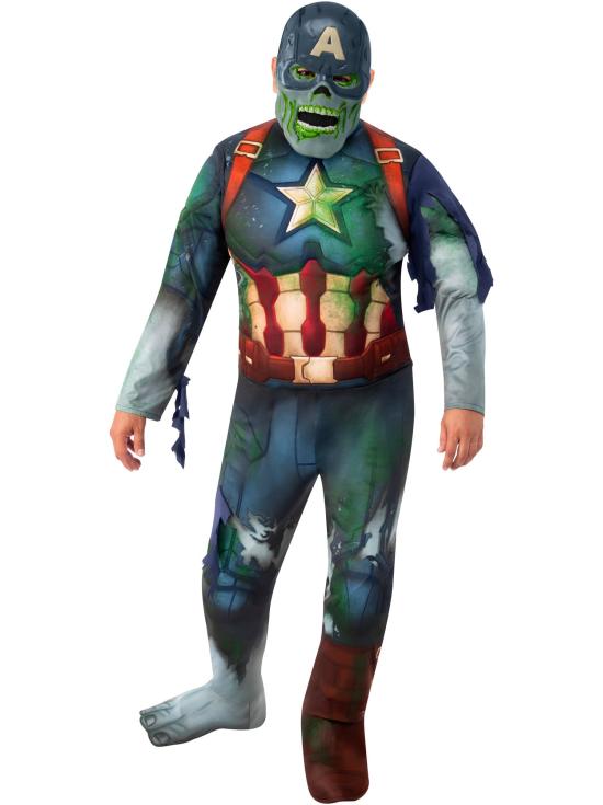 Fantasia de Capitão América Zumbi para Homens