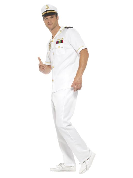 Fantasia de capitão de barco de luxo para meninos