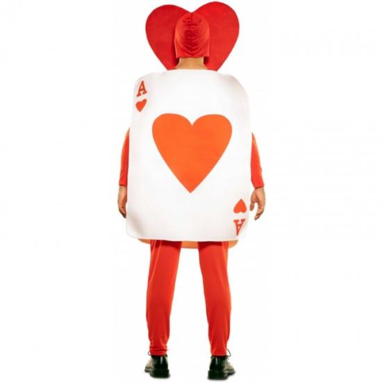 Fato de cartão Alice de Ás de Copas para adulto