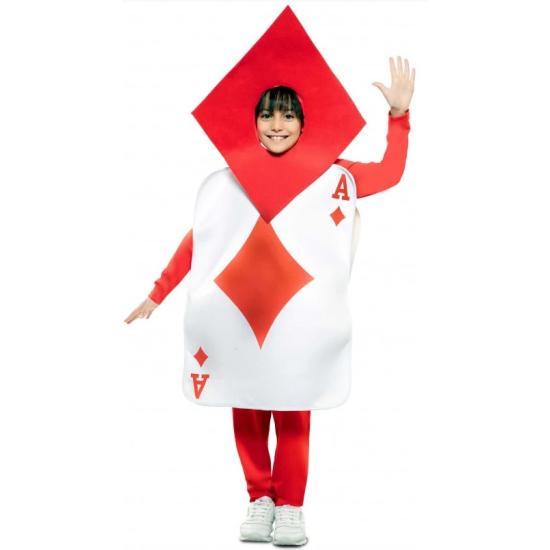 Fantasia infantil de cartão Ás de Ouros Fantasia infantil de cartão Ás de Ouros