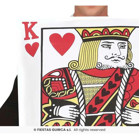 Fantasia de cartão Alice King of Hearts para adulto