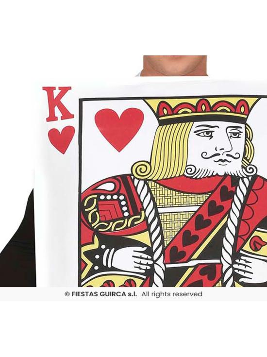 Fantasia de cartão Alice King of Hearts para adulto