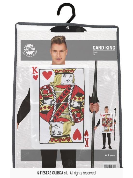Fantasia de cartão Alice King of Hearts para adulto