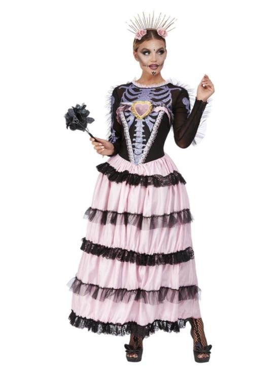 Traje de luxo mexicano Death Catrina