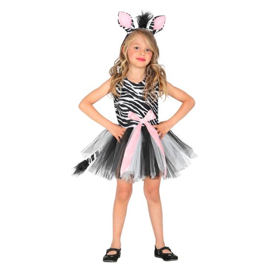 Fantasia de zebra com tutu infantil Fantasia de zebra com tutu infantil