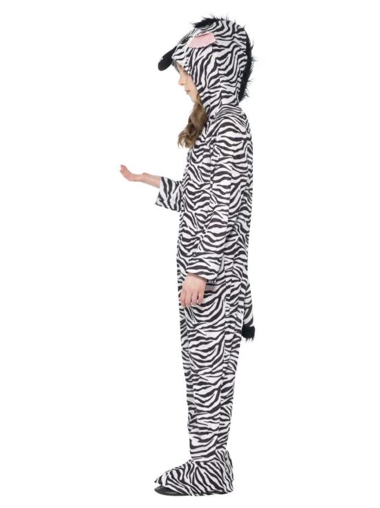 Fato de zebra da selva tamanho criança