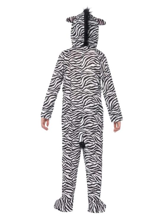Fato de zebra da selva tamanho criança