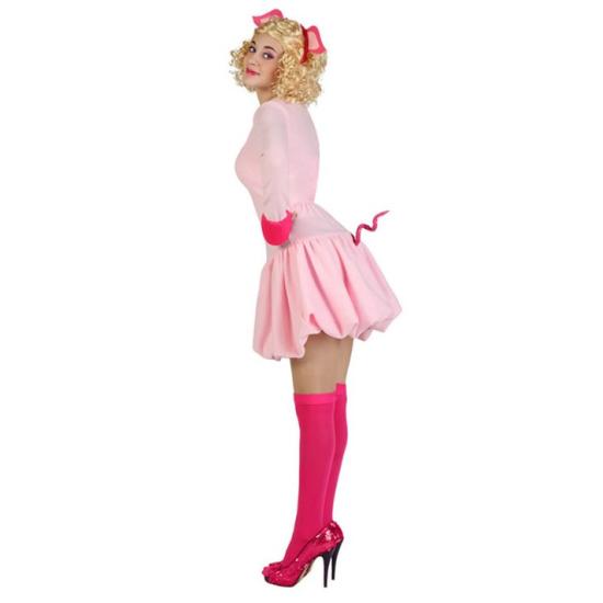 Fantasia de porco rosa para adulto