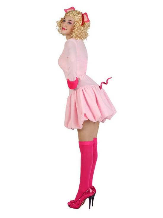 Fantasia de porco rosa para adulto