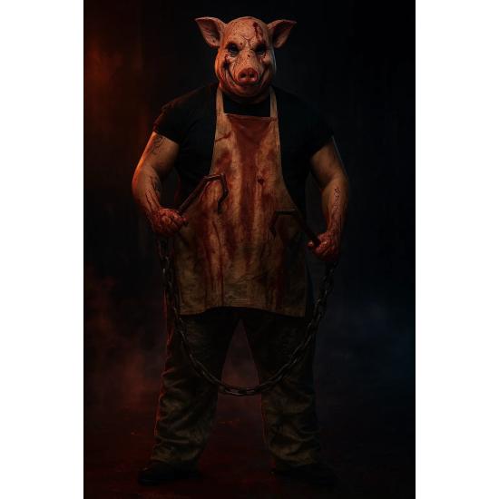 Fantasia de porco açougueiro para adultos