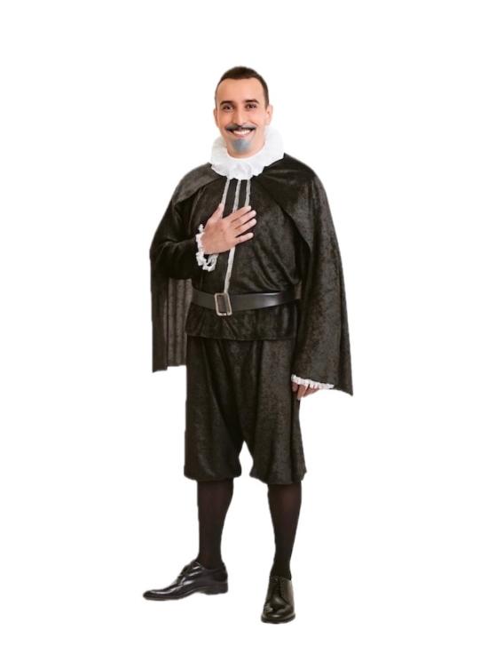 Disfarce de Cervantes para Homem | Disfarce Histórico Elegante
