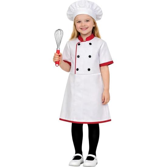 Fantasia de Chef Infantil para Meninas