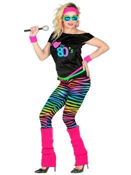 Fantasia feminina estilo anos 80