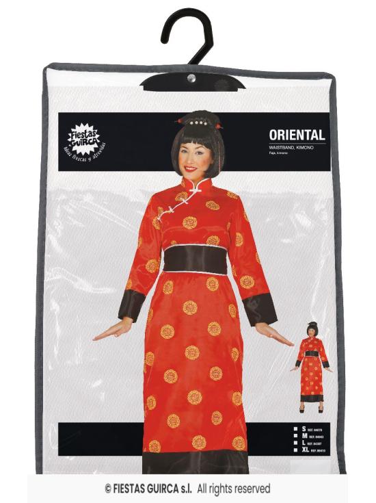 Fantasia de tangerina vermelha chinesa para mulheres
