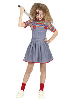 Fato de Chucky diabólico para menina