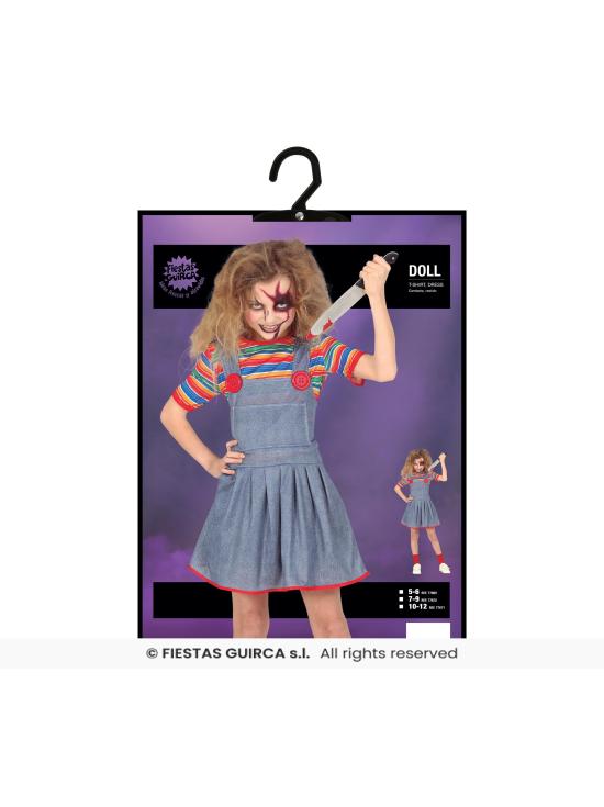 Fato de Chucky diabólico para menina