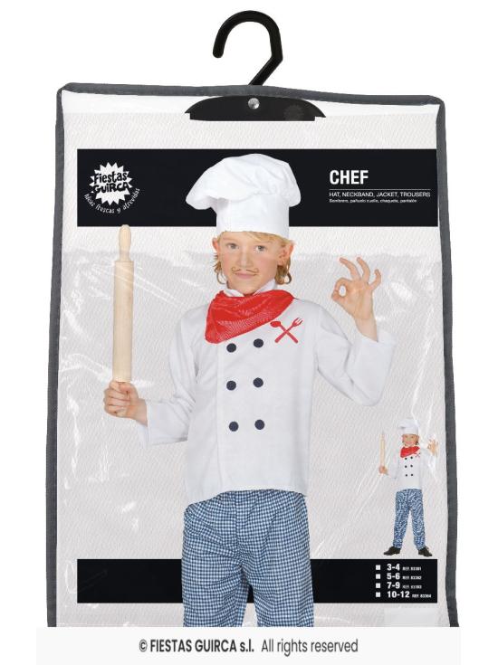 Fantasia de chef para menino