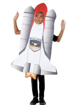 Fato de foguete branco para criança