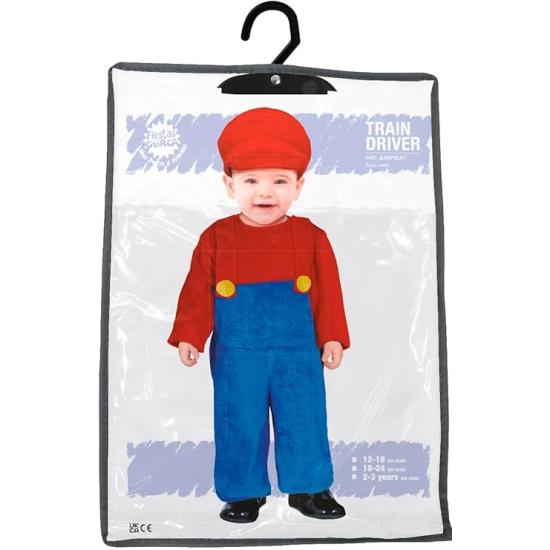 Fantasia de condutor de trem aventureiro para bebês Fantasia de condutor de trem aventureiro para bebês