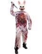 Fantasia de Coelho Zumbi Adulto de Terror – Animal Sangrento para o Halloween