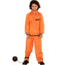 Fantasia de Presidiário Infantil – Macacão Laranja de Presidiário para Crianças