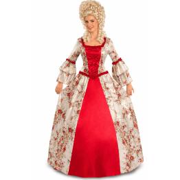 Fantasia sexy de cortesã rosa da época para adultos.