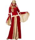 Fato de senhora medieval vermelho para mulher