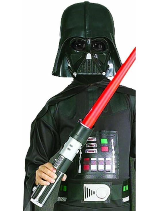 Fantasia de Darth Vader para meninos, caixa com fantasia, máscara e espada, 5-7 anos