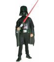Fantasia de Darth Vader para meninos, caixa com fantasia, máscara e espada, 5-7 anos