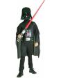 Fantasia de Darth Vader para meninos, caixa com fantasia, máscara e espada, 5-7 anos