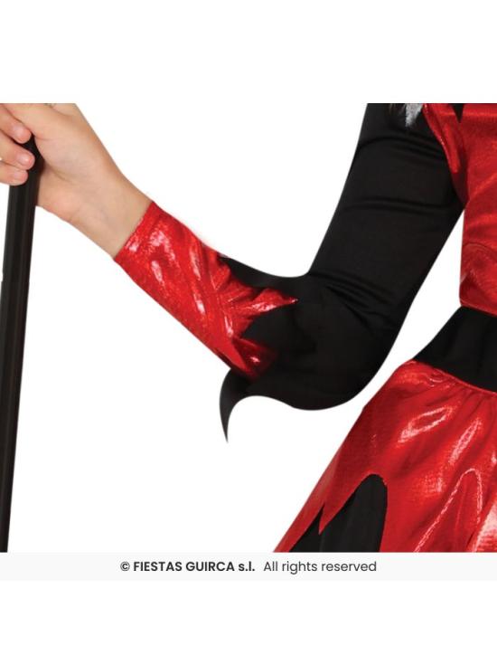 Fato de Diabo do Inferno para menina