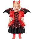 Fato de diabo vermelho para bebé